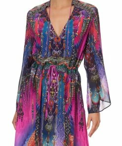 Camilla EBoutique (US) DRAWSTRING BUTTON UP DRESS MIDNIGHT MADNESS Sale Clothing