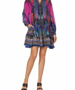 Camilla EBoutique (US) Up To 30% Off TIERED SHIRT DRESS MIDNIGHT MADNESS