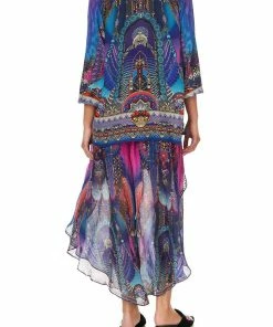 Camilla EBoutique (US) LACE UP BLOUSE MIDNIGHT MADNESS Sale Clothing