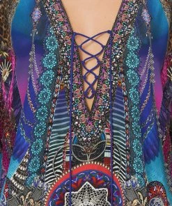 Camilla EBoutique (US) LACE UP BLOUSE MIDNIGHT MADNESS Sale Clothing