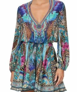 Camilla EBoutique (US) Up To 30% Off SHIRRED RELAXED SHORT DRESS BASILICA BEAUTY