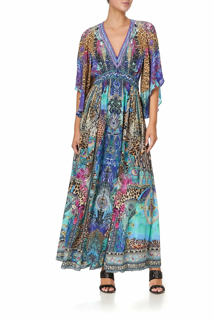 Camilla EBoutique (US) LONG DRESS WITH SMOCKED WAIST BASILICA BEAUTY