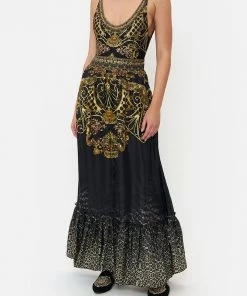 Camilla EBoutique (US) Sale Clothing RUFFLE HEM SKIRT SHADOWS OF ARMADA