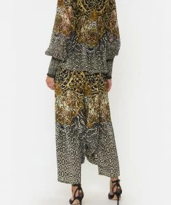 Camilla EBoutique (US) SHIRRED CUFF BLOUSE ARMADA Sale Clothing