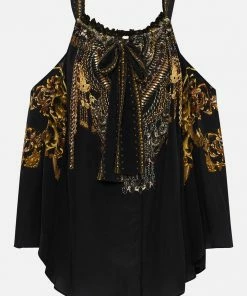 Camilla EBoutique (US) Sale Clothing DROP SHOULDER FLARED TOP SHADOWS OF ARMADA