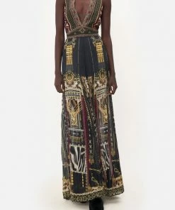 Camilla EBoutique (US) Sale Clothing TIE NECK HALTER JUMPSUIT DESERT DREAMS