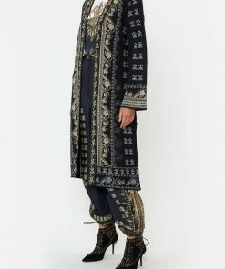 Camilla EBoutique (US) LONG CARDIGAN WITH BELT ITS ALL OVER TORERO