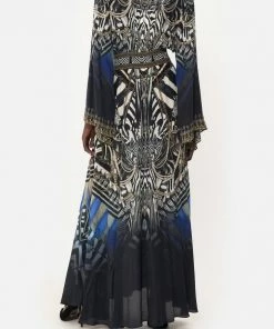 Camilla EBoutique (US) Sale Clothing KIMONO SLEEVE DRESS WITH SHIRRING DETAIL KNIGHT OF THE WILD