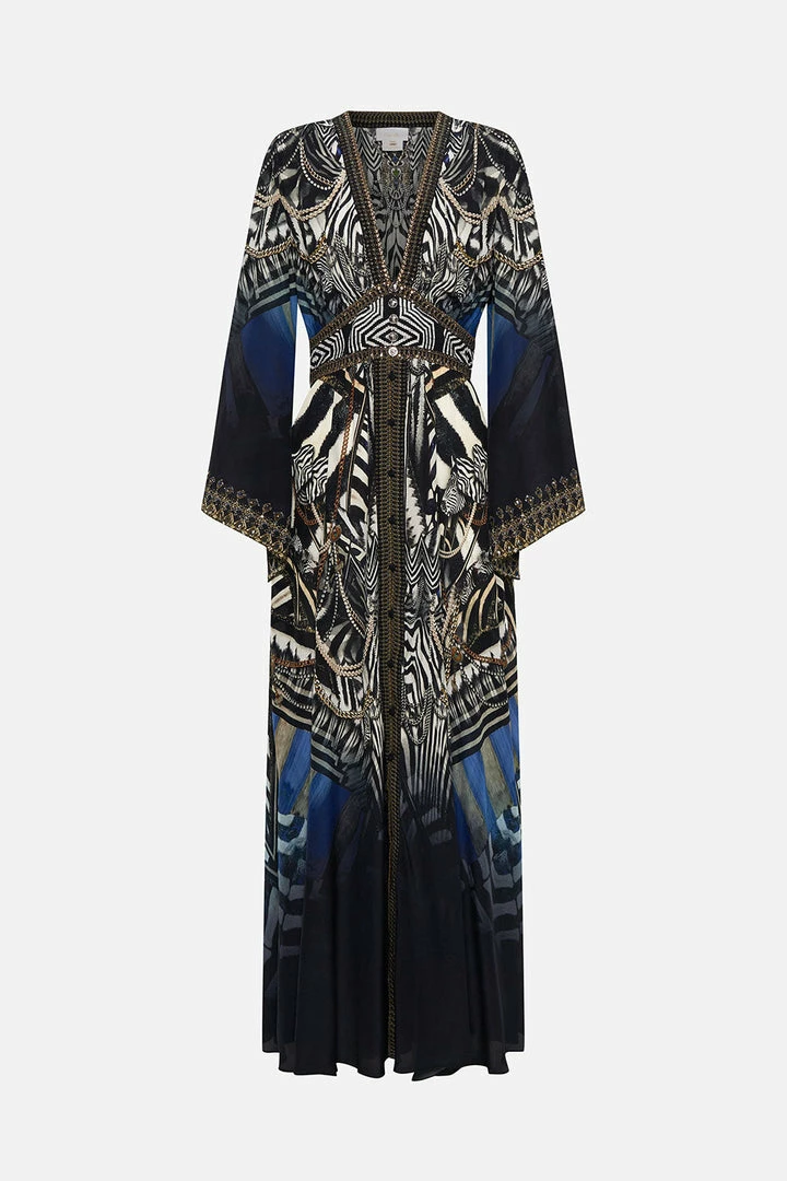 Camilla EBoutique (US) Sale Clothing KIMONO SLEEVE DRESS WITH SHIRRING DETAIL KNIGHT OF THE WILD