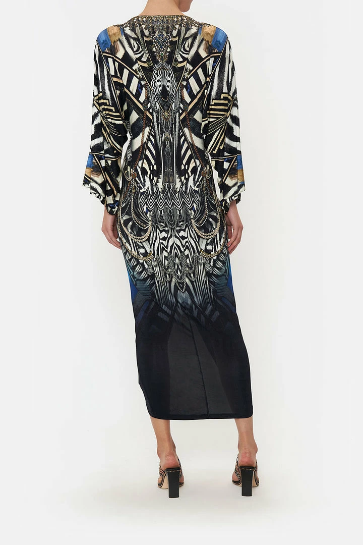 Camilla EBoutique (US) LONG SPLIT FRONT TWIST DRESS KNIGHT OF THE WILD Sale Clothing