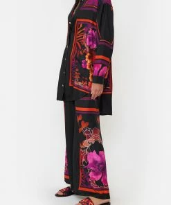 Camilla EBoutique (US) Sale Clothing SHIRT TUNIC WITH POCKETS MIDNIGHT POPPY