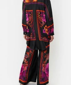 Camilla EBoutique (US) Sale Clothing SHIRT TUNIC WITH POCKETS MIDNIGHT POPPY