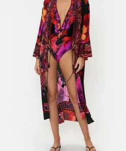 Camilla EBoutique (US) LONG LAYER WITH NECKBANDS MIDNIGHT POPPY