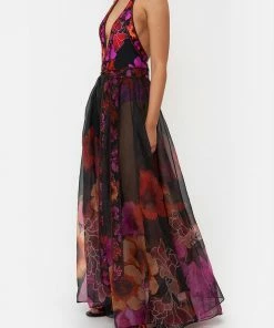 Camilla EBoutique (US) Up To 30% Off MAXI WRAP SKIRT MIDNIGHT POPPY