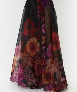 Camilla EBoutique (US) Up To 30% Off MAXI WRAP SKIRT MIDNIGHT POPPY