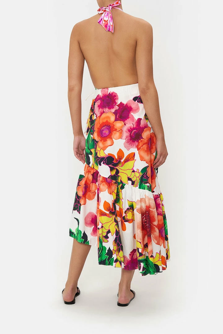 Camilla EBoutique (US) ASYMMETRICAL RUFFLE SKIRT PRETTY AS A POPPY Sale Clothing