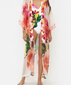 Camilla EBoutique (US) KIMONO COAT PRETTY AS A POPPY Sale Clothing