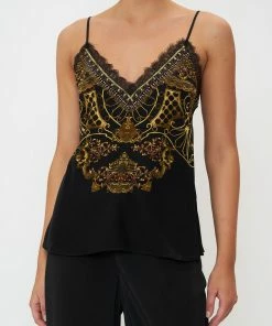 Camilla EBoutique (US) LACE TRIM CAMI SHADOWS OF ARMADA Sale Clothing