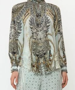 Camilla EBoutique (US) Clothing RAGLAN BUTTON UP SHIRT FREE ESPIRITU