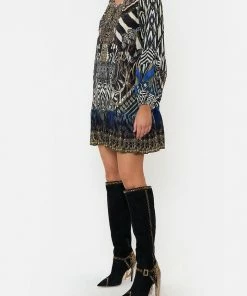 Camilla EBoutique (US) Sale Clothing BLOUSON SLEEVE A LINE FRILL DRESS KNIGHT OF THE WILD