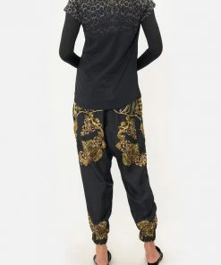 Camilla EBoutique (US) Sale Activewear & Loungewear CURVED HEM FITTED TEE SHADOWS OF ARMADA LOUNGE