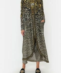 Camilla EBoutique (US) LONG CASUAL JACKET WITH POCKETS ARMADA