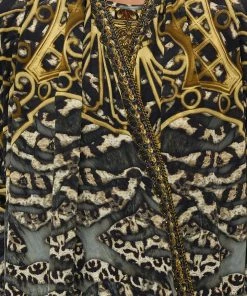 Camilla EBoutique (US) LONG CASUAL JACKET WITH POCKETS ARMADA