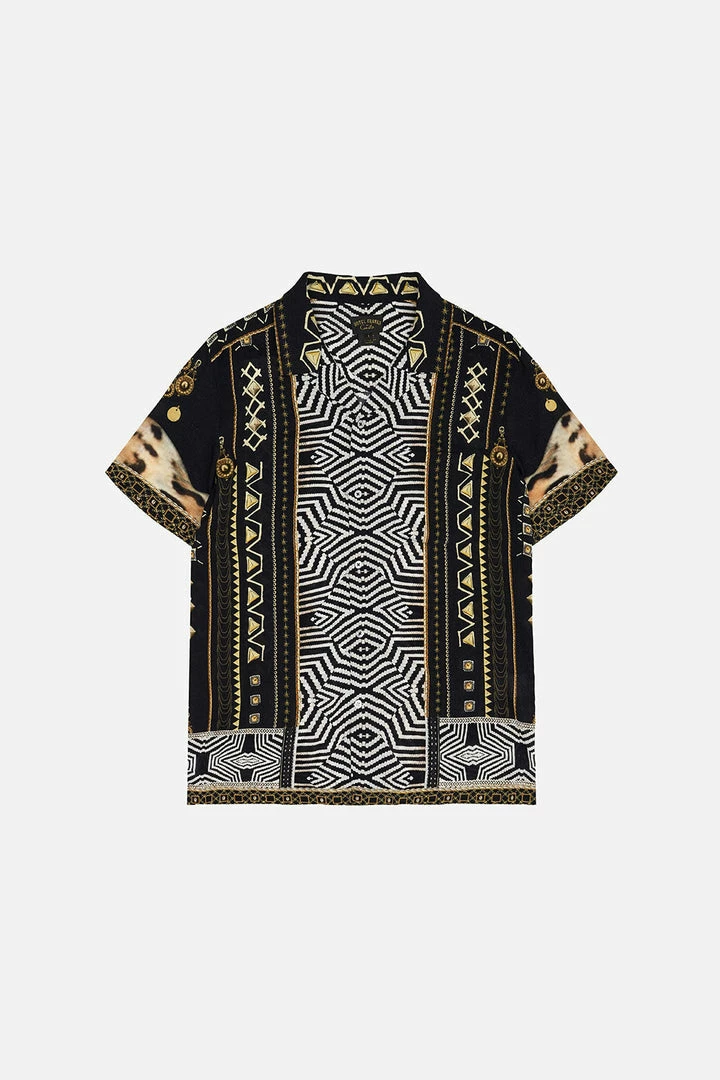 Camilla EBoutique (US) SHORT SLEEVE CAMP COLLARED SHIRT DESERT DREAMS Sale Clothing