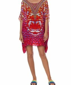 Camilla EBoutique (US) Sale Clothing SHORT ROUND NECK KAFTAN BANSHEE BECKONS