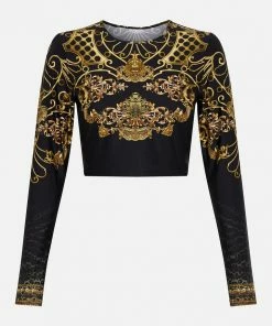 Camilla EBoutique (US) CROPPED RASH VEST SHADOWS OF ARMADA Up To 40% Off