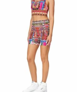 Camilla EBoutique (US) BANDED RACER BACK CROP KALEIDOSCOPE KEEPSAKE Sale Activewear & Loungewear
