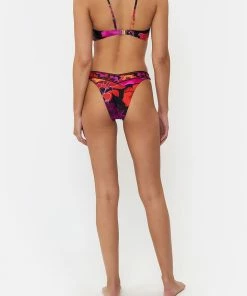 Camilla EBoutique (US) V HIGH LEG PANT MIDNIGHT POPPY Sale Swimwear