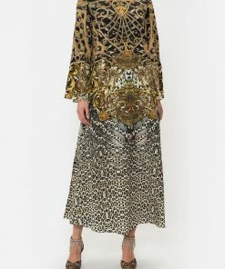 Camilla EBoutique (US) HIGH NECK LONG SLEEVE DRESS ARMADA