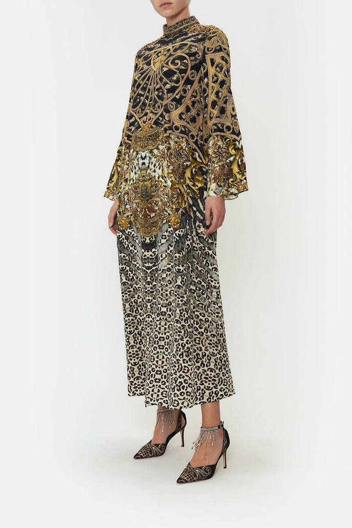 Camilla EBoutique (US) HIGH NECK LONG SLEEVE DRESS ARMADA