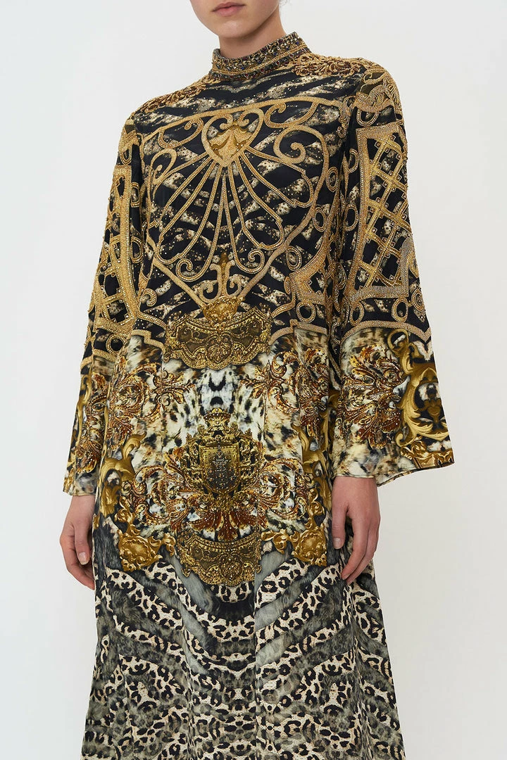 Camilla EBoutique (US) HIGH NECK LONG SLEEVE DRESS ARMADA