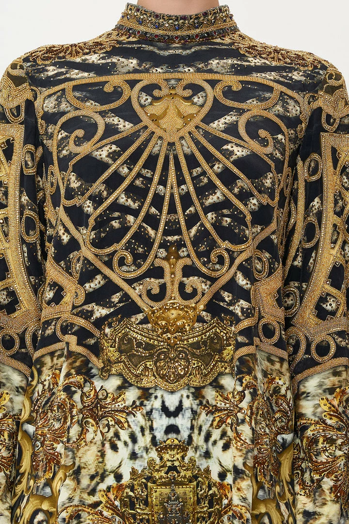 Camilla EBoutique (US) HIGH NECK LONG SLEEVE DRESS ARMADA