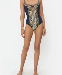 Camilla EBoutique (US) UNDERWIRE SQUARE NECK ONE PIECE ITS ALL OVER TORERO