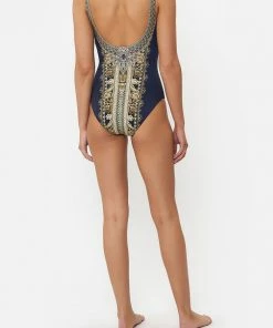 Camilla EBoutique (US) UNDERWIRE SQUARE NECK ONE PIECE ITS ALL OVER TORERO