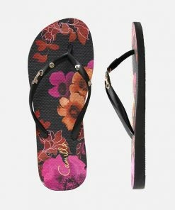 Camilla EBoutique (US) THONGS MIDNIGHT POPPY Resort