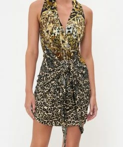 Camilla EBoutique (US) Sale Clothing TIE FRONT SHORT DRESS ARMADA