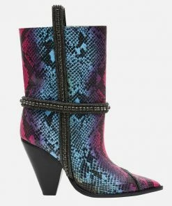 Camilla EBoutique (US) CALF LENGTH HEELED BOOT MULTI