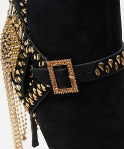 Camilla EBoutique (US) KNEE HIGH STILETTO BOOT SOLID BLACK