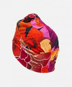 Camilla EBoutique (US) KNOT FRONT TURBAN MIDNIGHT POPPY