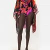 Camilla EBoutique (US) SILK SHRUG MIDNIGHT POPPY