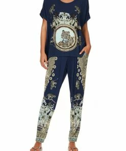 Camilla EBoutique (US) LOOSE FIT ROUND NECK TEE A LITTLE PAST TWILIGHT Sale Activewear & Loungewear