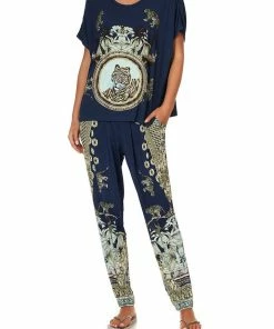 Camilla EBoutique (US) LOOSE FIT ROUND NECK TEE A LITTLE PAST TWILIGHT Sale Activewear & Loungewear