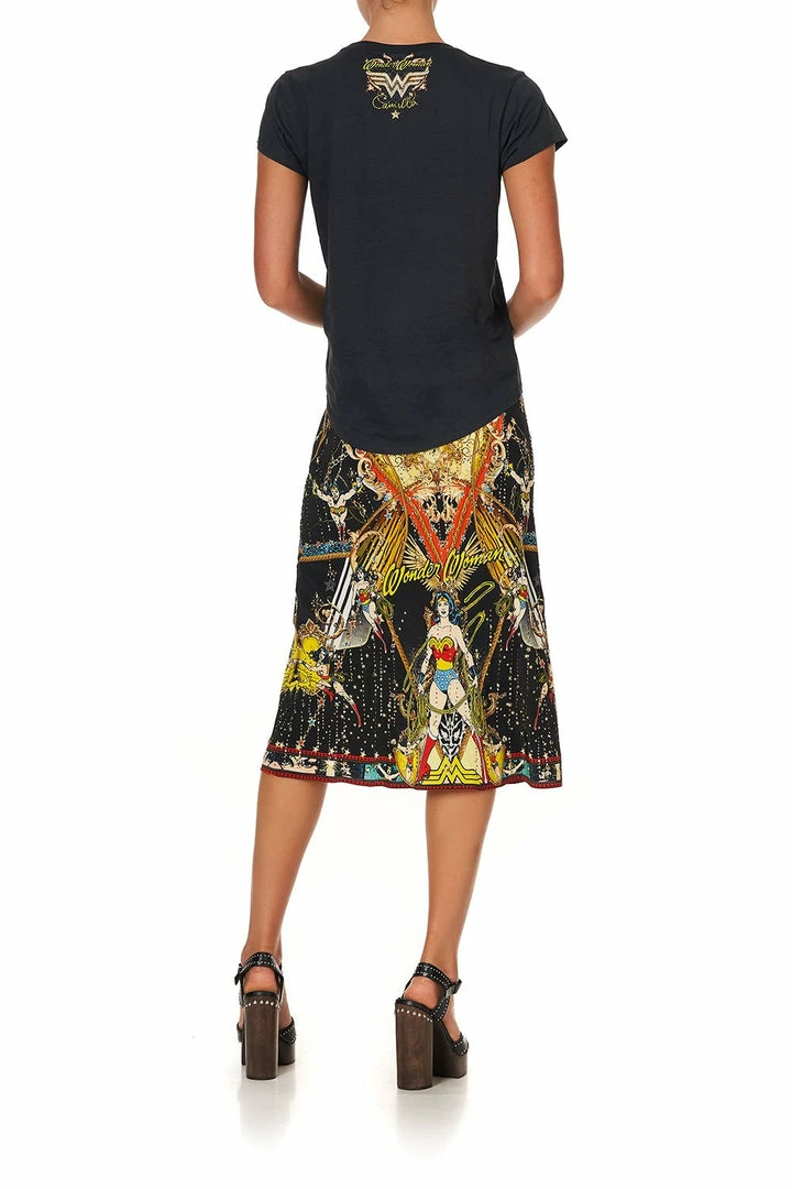 Camilla EBoutique (US) Up To 30% Off CURVED HEM FITTED TEE WONDER WOMAN
