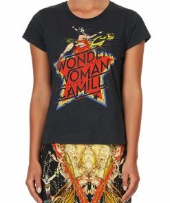 Camilla EBoutique (US) Up To 30% Off CURVED HEM FITTED TEE WONDER WOMAN