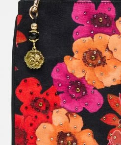 Camilla EBoutique (US) Up To 30% Off SMALL CANVAS CLUTCH MIDNIGHT POPPY