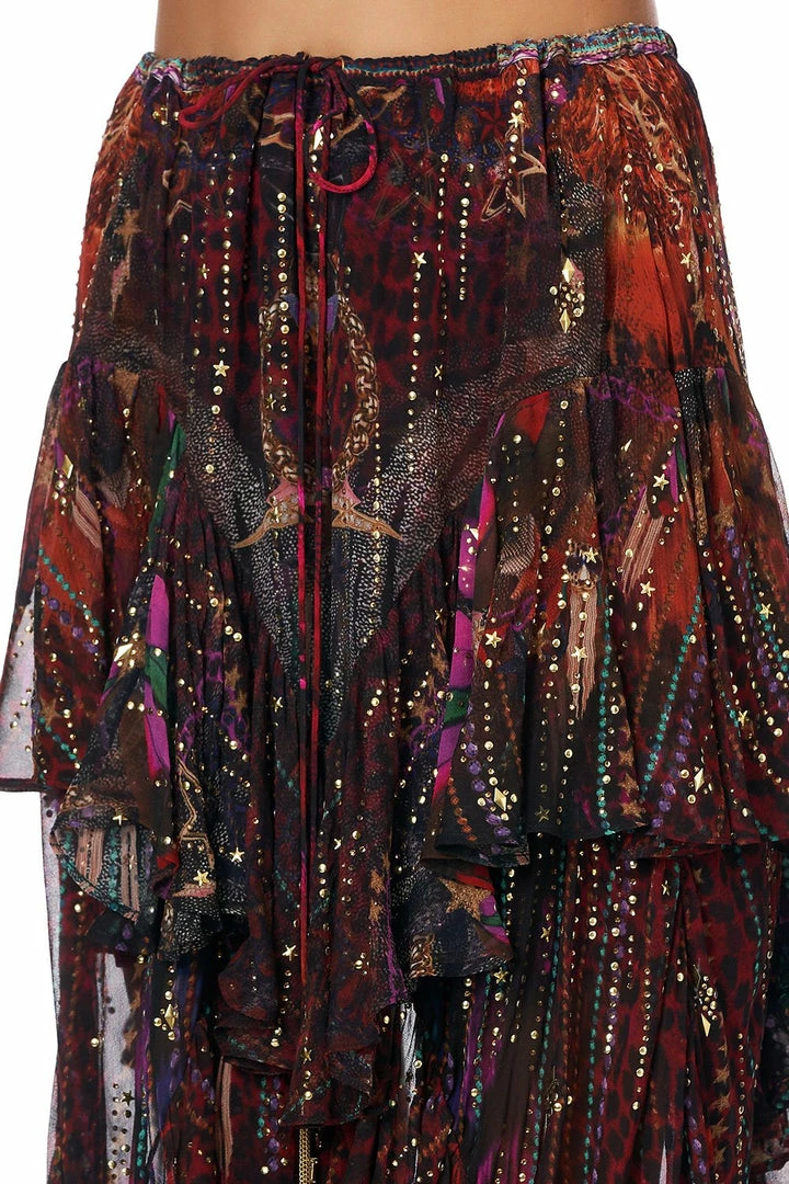 Camilla EBoutique (US) MAXI SKIRT WITH DOUBLE FRILL ROCKET WOMAN Sale Clothing